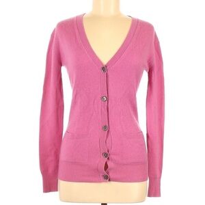 Theory Long Sleeve Purple Cashmere Cardigan sz P